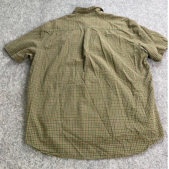 VTG Abercrombie & Fitch Shirt Mens Green Plaid Button Down 90s Preppy Hong Kong - Picture 5 of 8